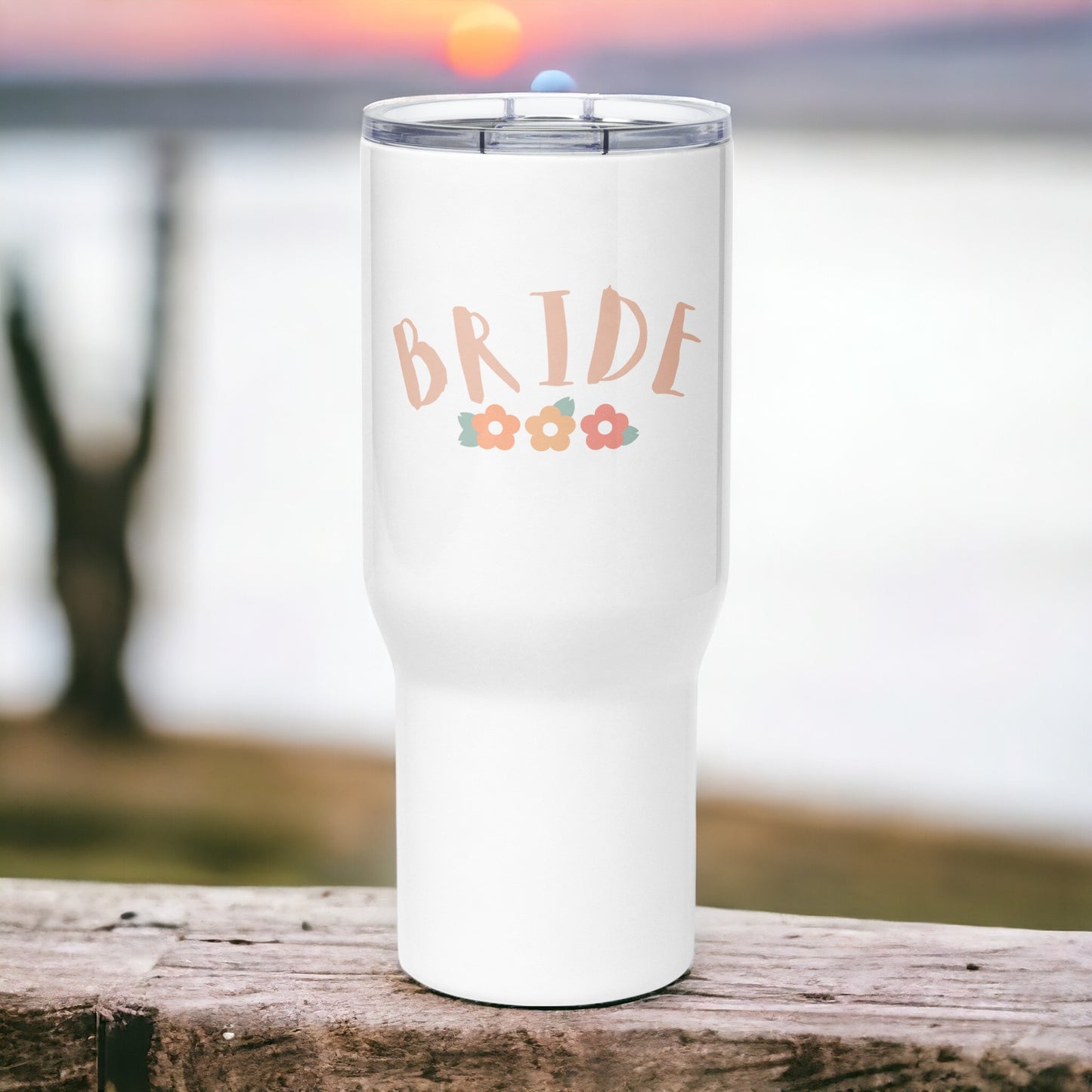 Bride Travel mug with Handle, 25oz