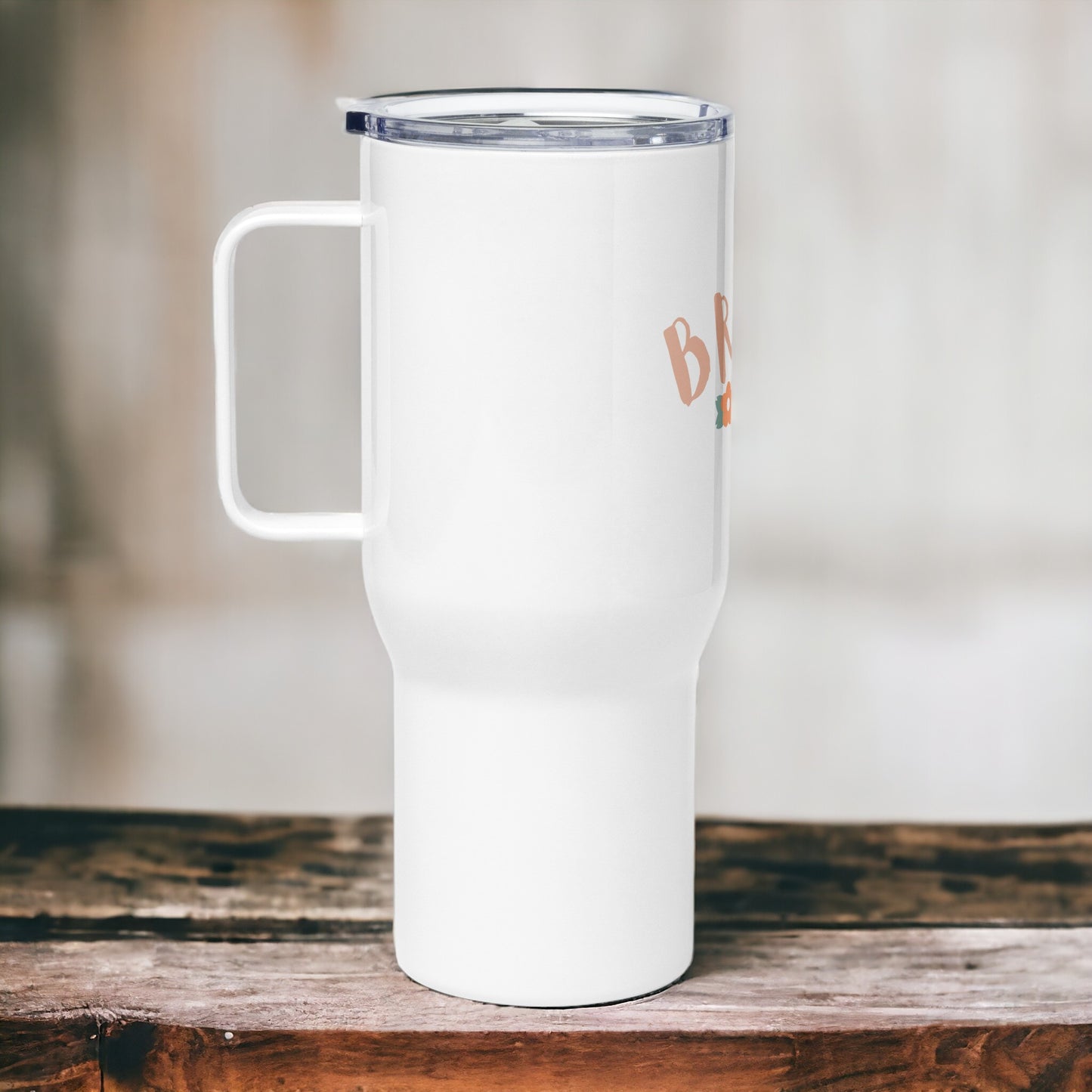 Bride Travel mug with Handle, 25oz